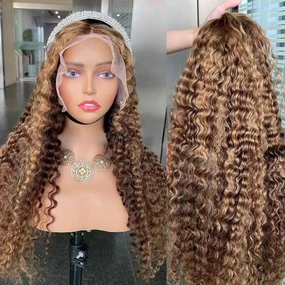 613 Honey Blonde Body Wave 13x6 Lace Front Wig 13x4 Transparent Lace Frontal Wigs Brazilian 4x4 Colored Human Hair Wig For Women - Image 5