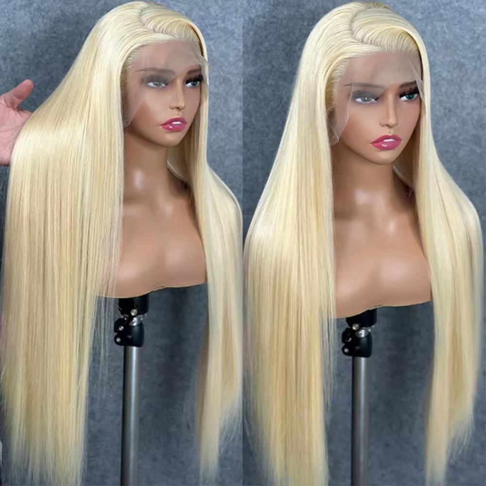 613 Blonde 13×6 Lace Frontal Wigs 13x4 Straight Human Hair Transparent Brazilian Remy Lace Frontal Wigs 4×4 Closure Wig - Image 5