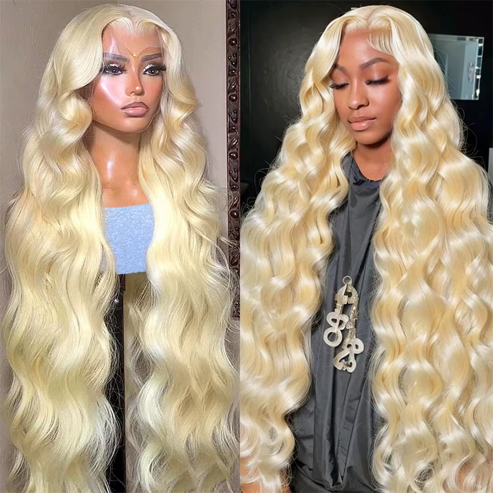613 Blonde Body Wave 13x6 HD Lace Frontal Wigs Preplucked Brazilian glueless wigs human hair 13x4 Lace Front Human Hair Wigs
