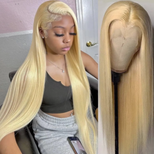 613 Blonde 13×6 Lace Frontal Wigs 13x4 Straight Human Hair Transparent Brazilian Remy Lace Frontal Wigs 4×4 Closure Wig