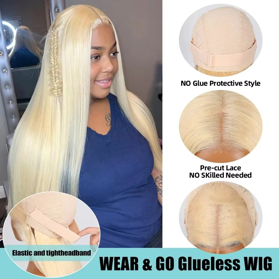 613 Lace Frontal Wig 13X6 Blonde Lace Front Wig 13X4 Bone Straight Lace Front Wigs Human Hair Lace Wig 13X6 Human Hair Wig - Image 5