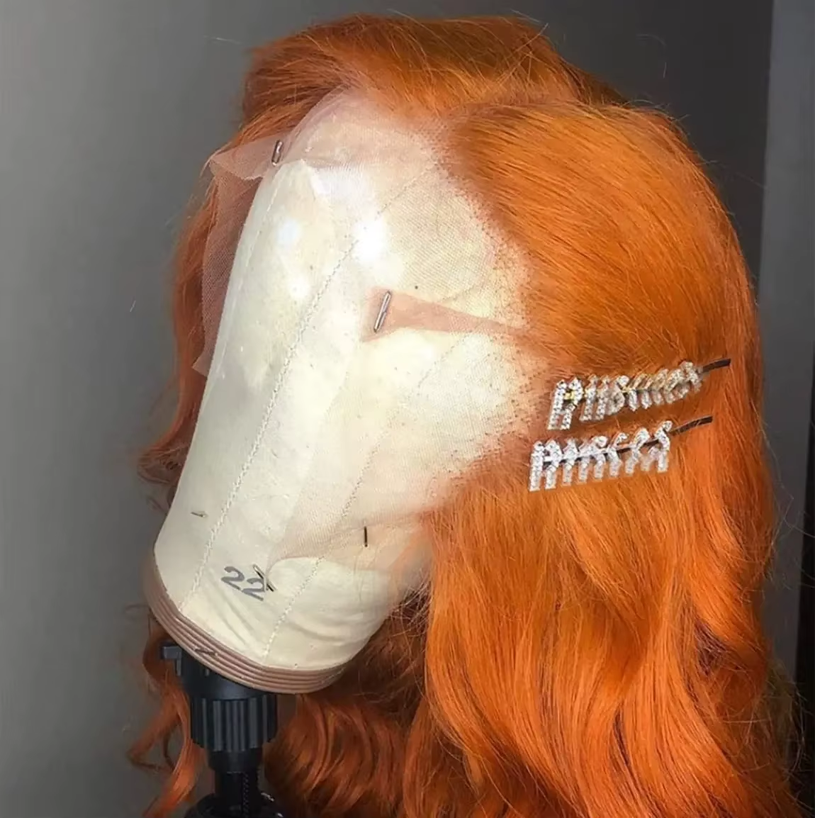 1Ginger Orange 13×6 HD Lace Front Wigs Human Hair Bone Body Wave 13×4 Human Hair Lace Frontal Wigs Transparent Lace Wig For Women