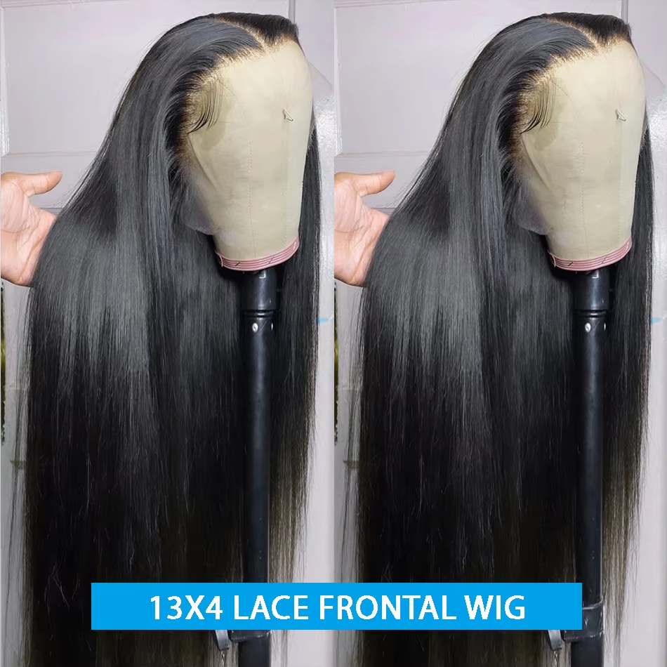 13×4 13×6 Lace Front Wig Bone Straight Human Hair Wigs Transparent Remy 360 Full Lace Wig Human Hair Pre Plucked for Women